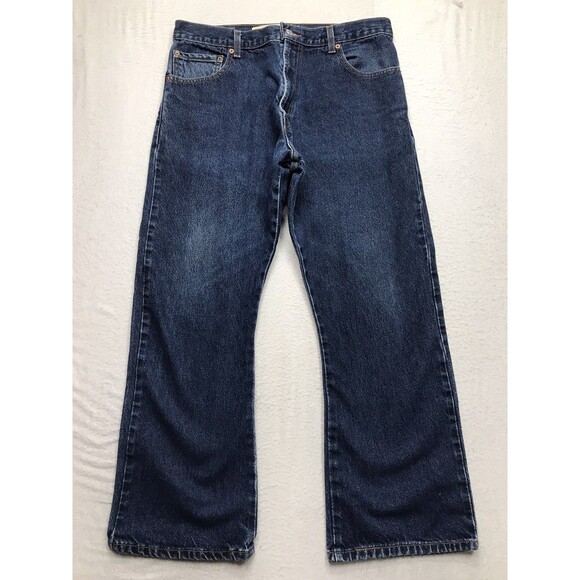 Levi's Other - Y2K LEVIS 517 Boot Cut Jeans Men 34x28 (36/29 tag) Dark Wash Denim Blue Cowboy